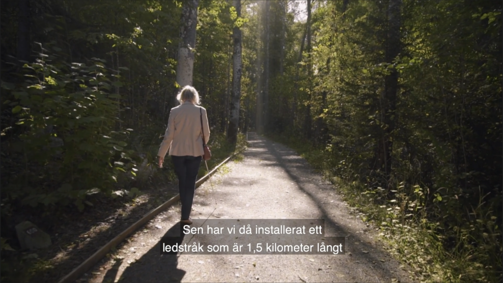 ledstråk i naturreservatet Garnudden